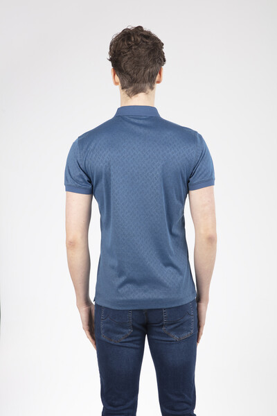 Clark Polo Erkek Polo Tişört İndigo - 4
