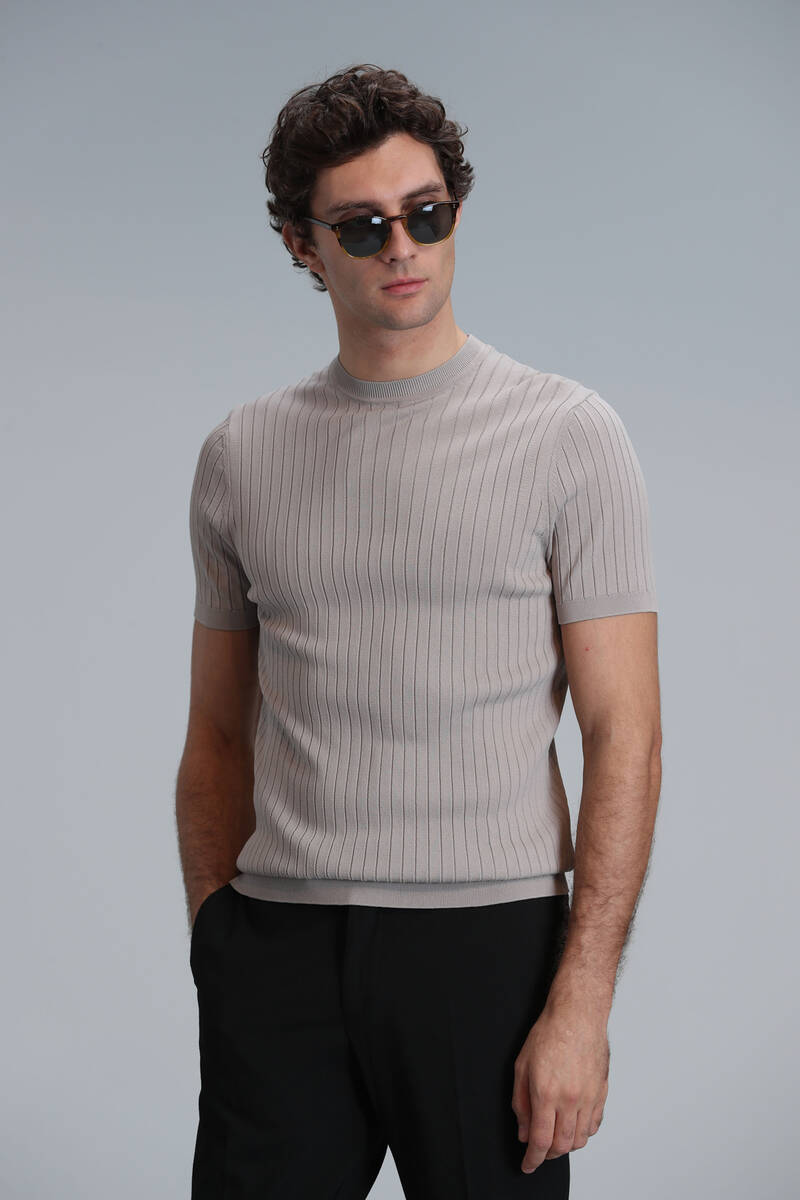 Class Men's Sweater Beige - 1