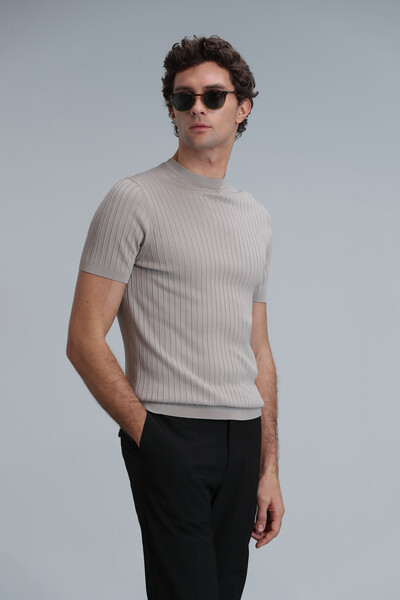 Class Men's Sweater Beige - 4