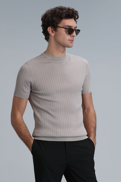 Class Men's Sweater Beige - 5