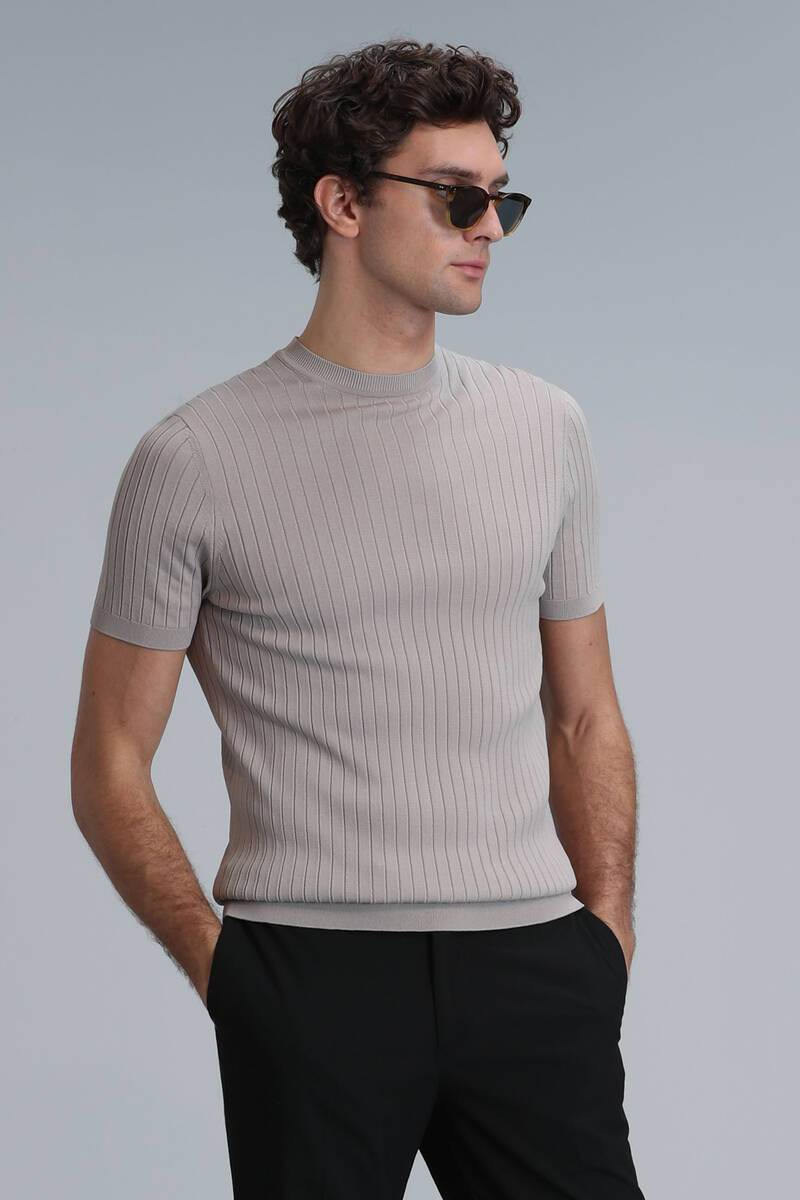 Class Men's Sweater Beige - 5