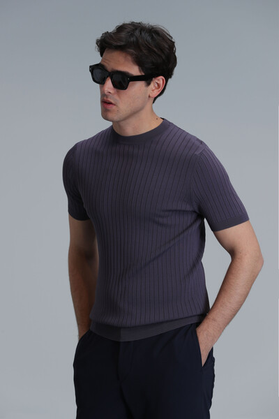Class Men's Sweater Plum - 4