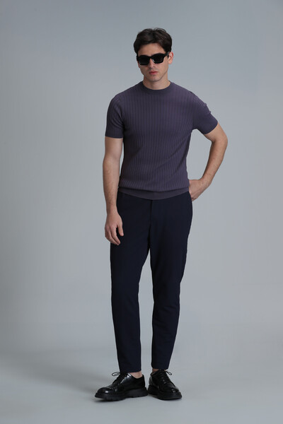 Class Men's Sweater Plum - 5
