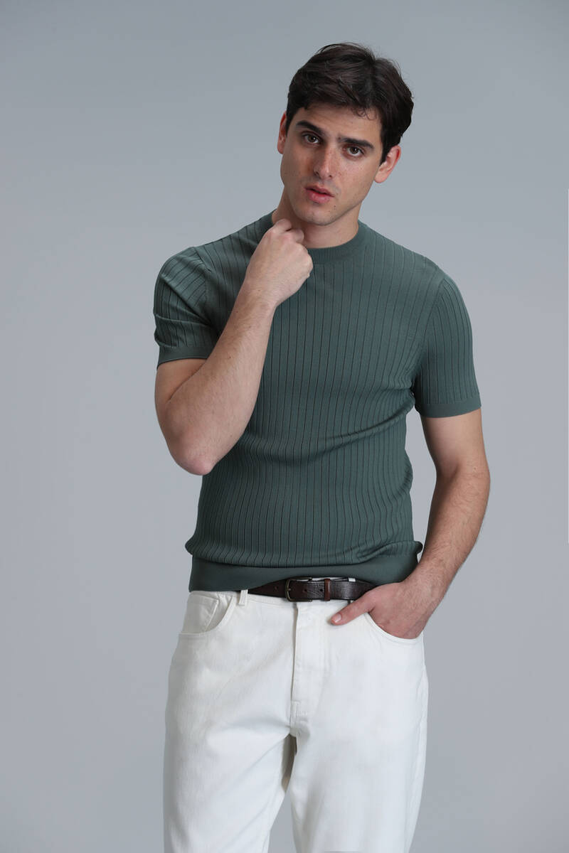 Class Men's Sweater Smoke Green - 4