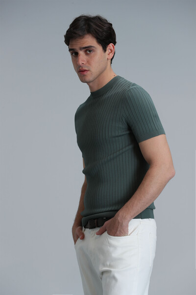 Class Men's Sweater Smoke Green - 5