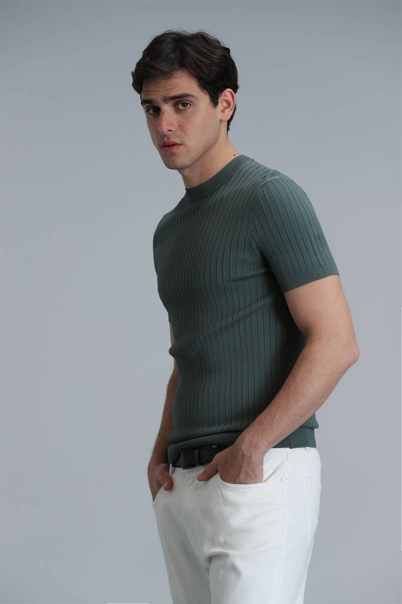 Class Men's Sweater Smoke Green - 5
