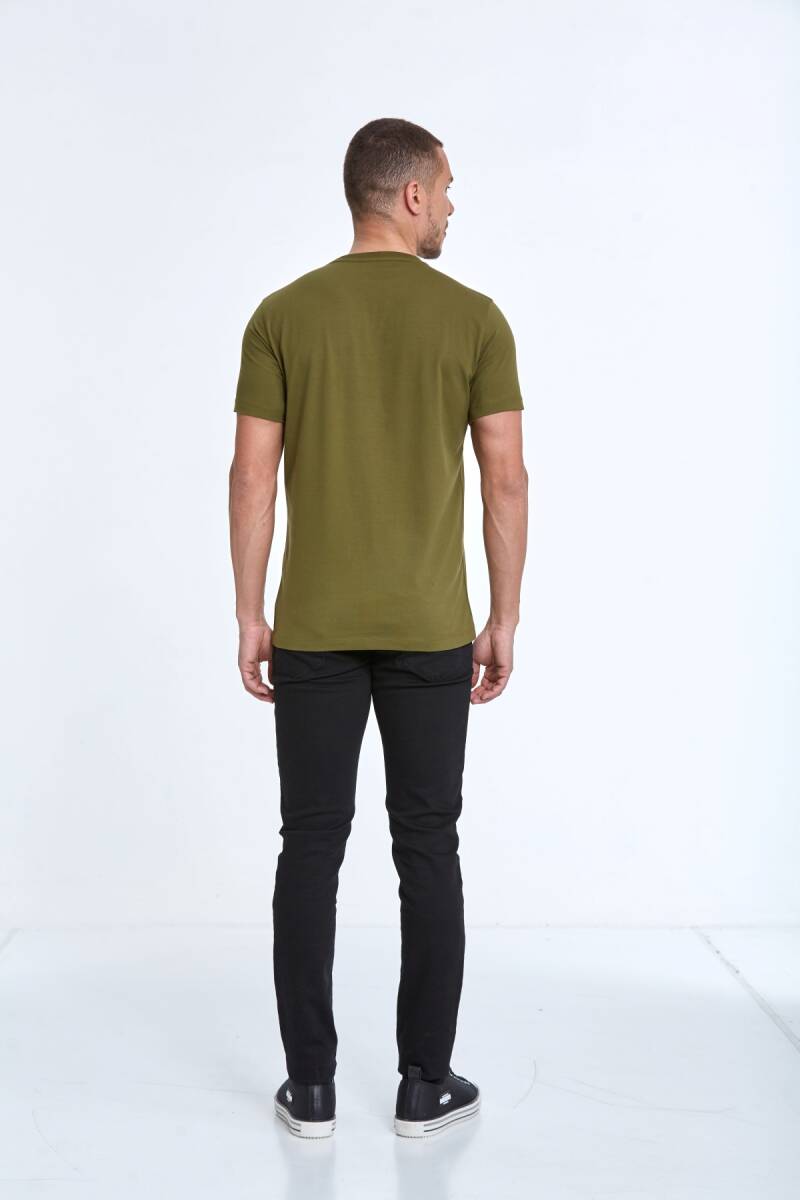 Clipper Printed Men's T-Shirt Khaki - 5