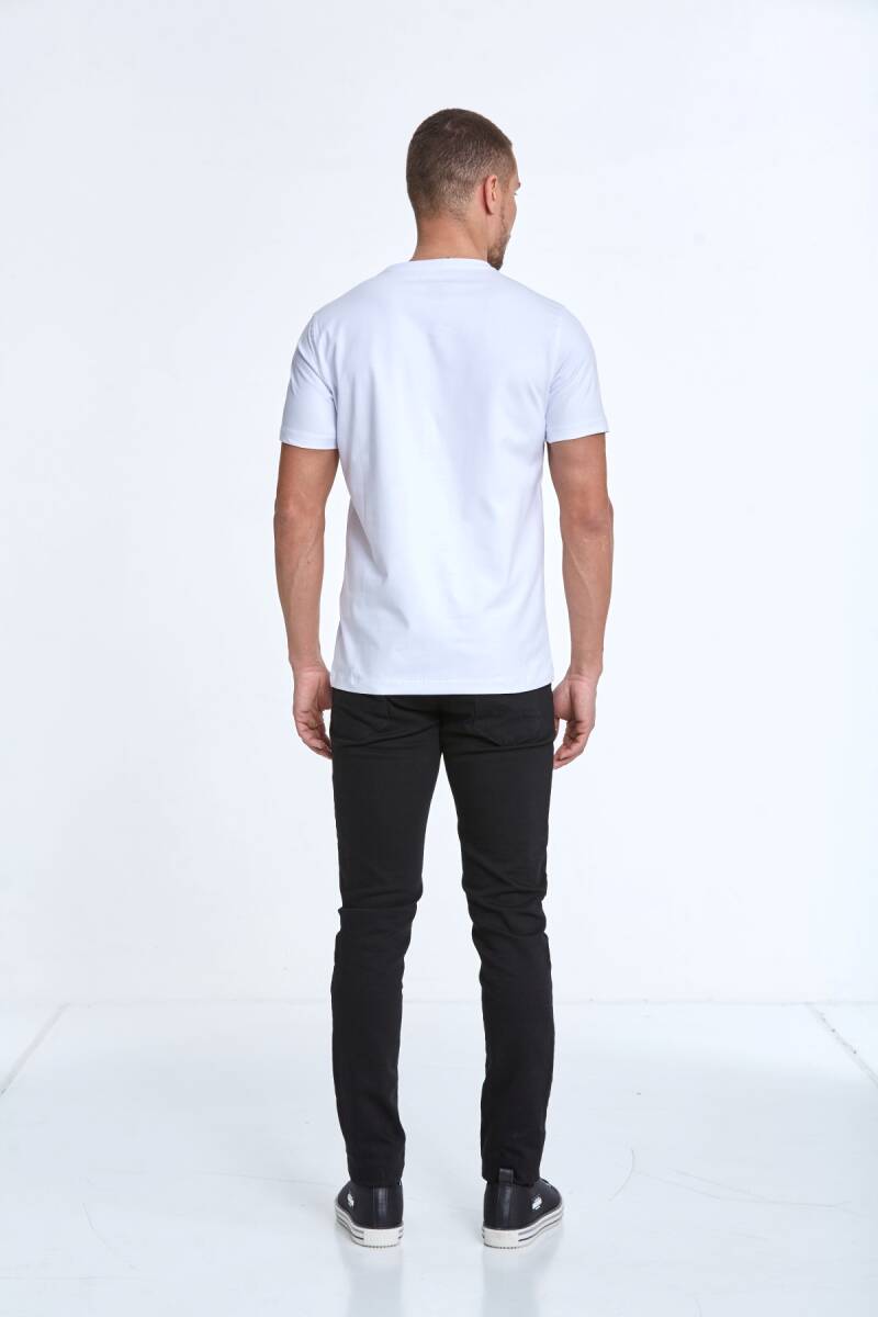 Clipper Printed Men's T-Shirt White - 5