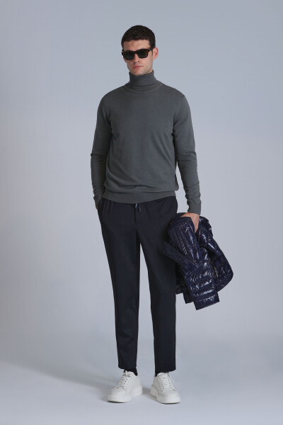 Clos Spor Erkek Chino Pantolon Slim Fit Lacivert - 5