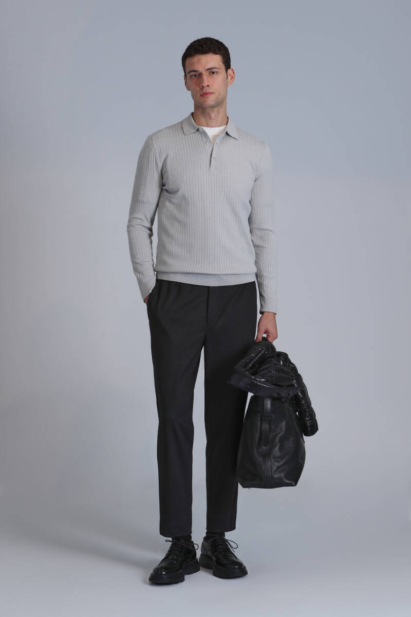 Clos Sports Men's Chino Pants Slim Fit Black - 2