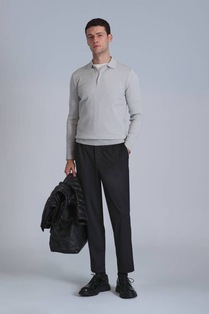 Clos Sports Men's Chino Pants Slim Fit Black - 5