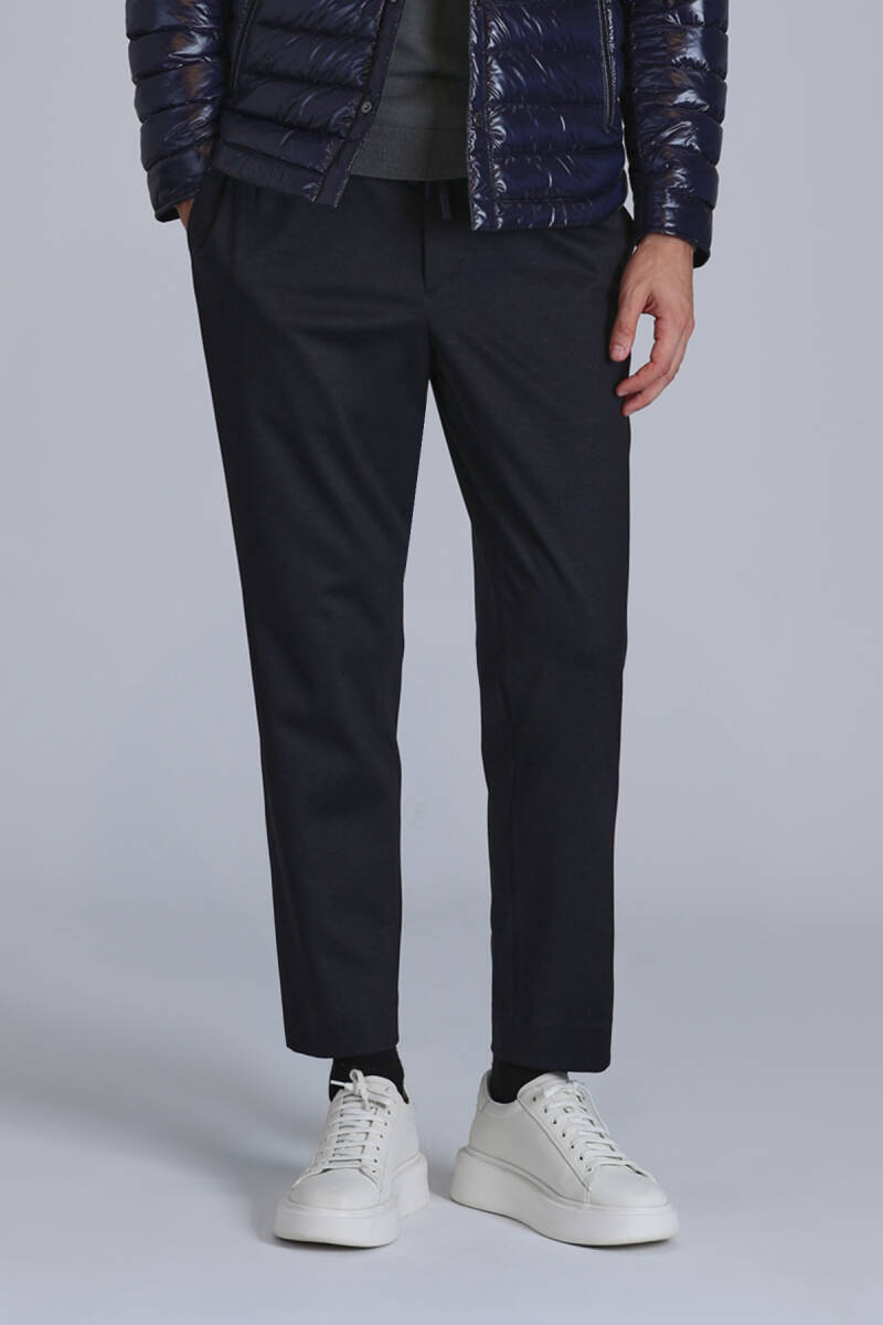 Clos Sports Men's Chino Pants Slim Fit Navy Blue - 2