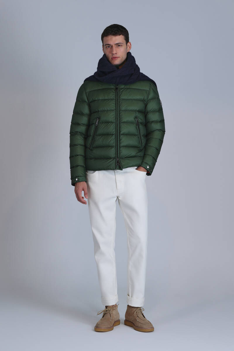 Clow Goose Down Men's Coat Green - 1