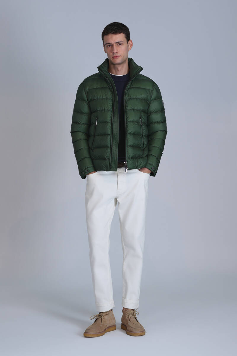 Clow Goose Down Men's Coat Green - 2