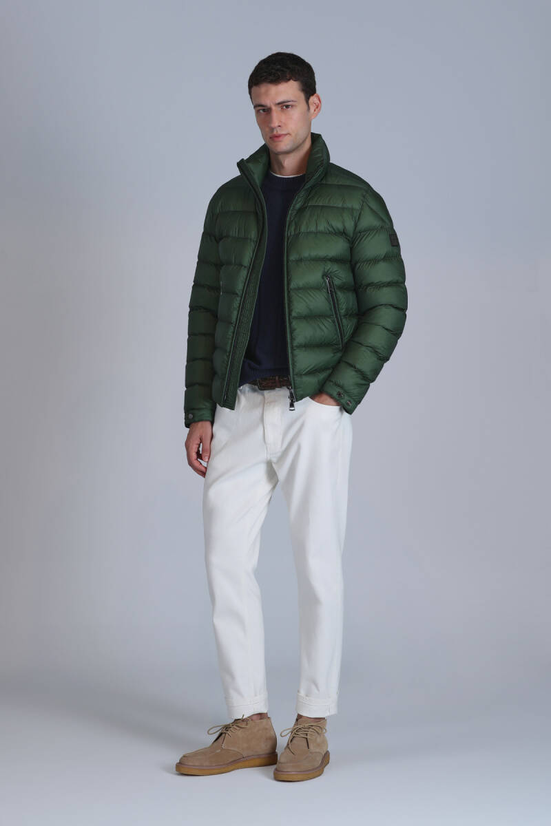 Clow Goose Down Men's Coat Green - 4