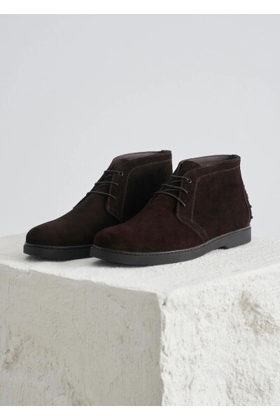 Coe Brown Suede Boots - 1