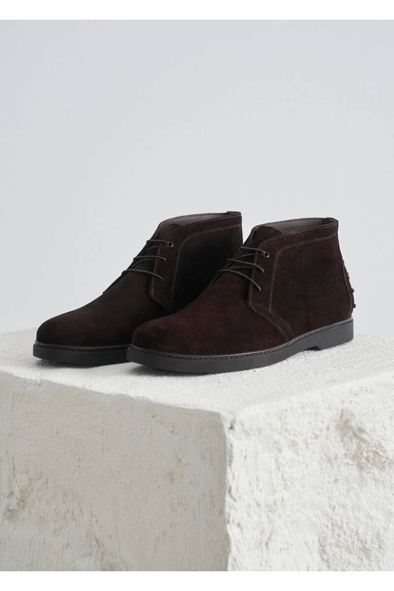 Coe Brown Suede Boots - 1
