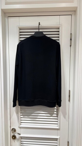 Cora Bisiklet Yaka Erkek Sweatshirt Siyah - 3