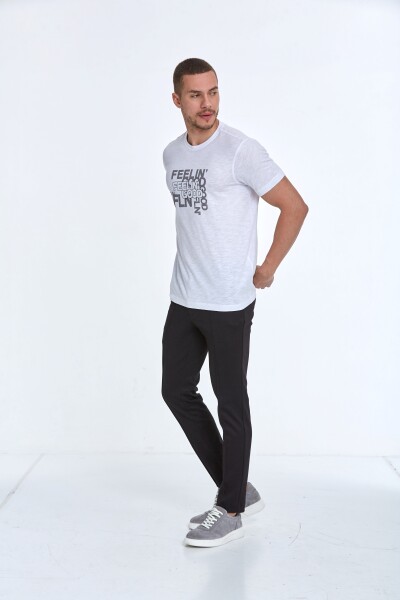 Cortez Baskılı Erkek Tişört Beyaz - 3