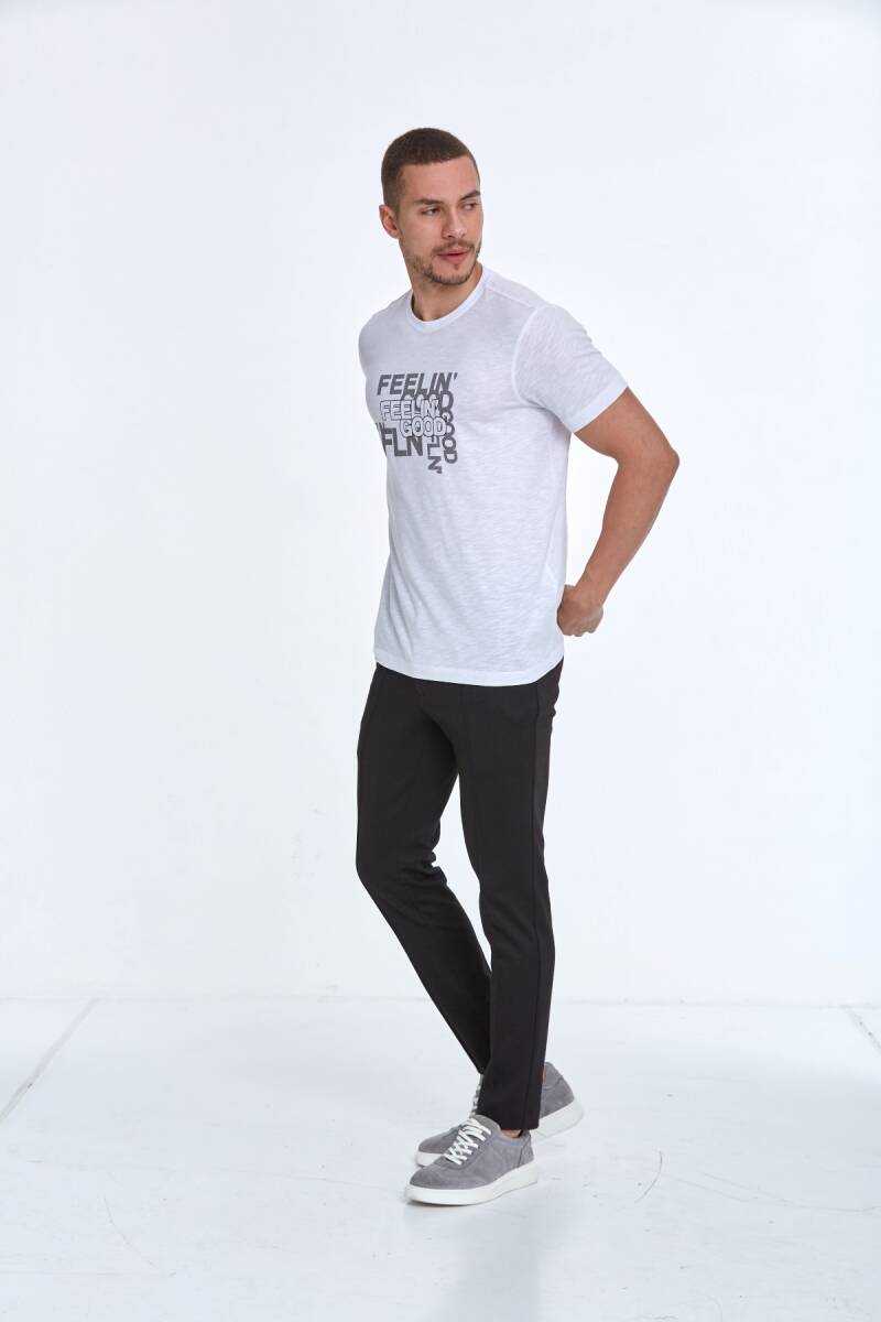 Cortez Baskılı Erkek Tişört Beyaz - 3