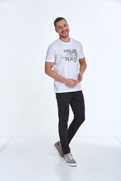 Cortez Baskılı Erkek Tişört Beyaz - 4