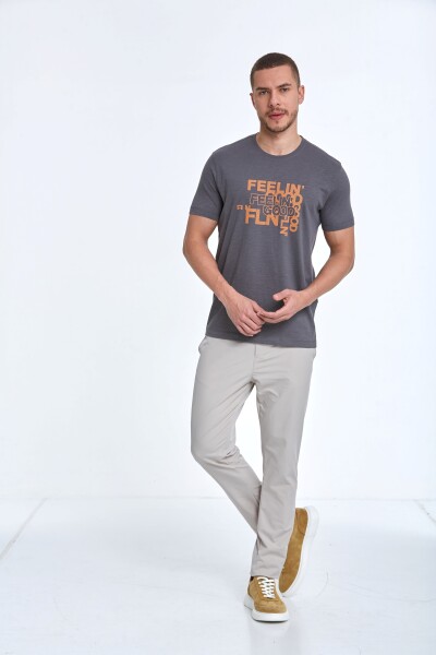 Cortez Printed Men's T-Shirt Anthracite - 4