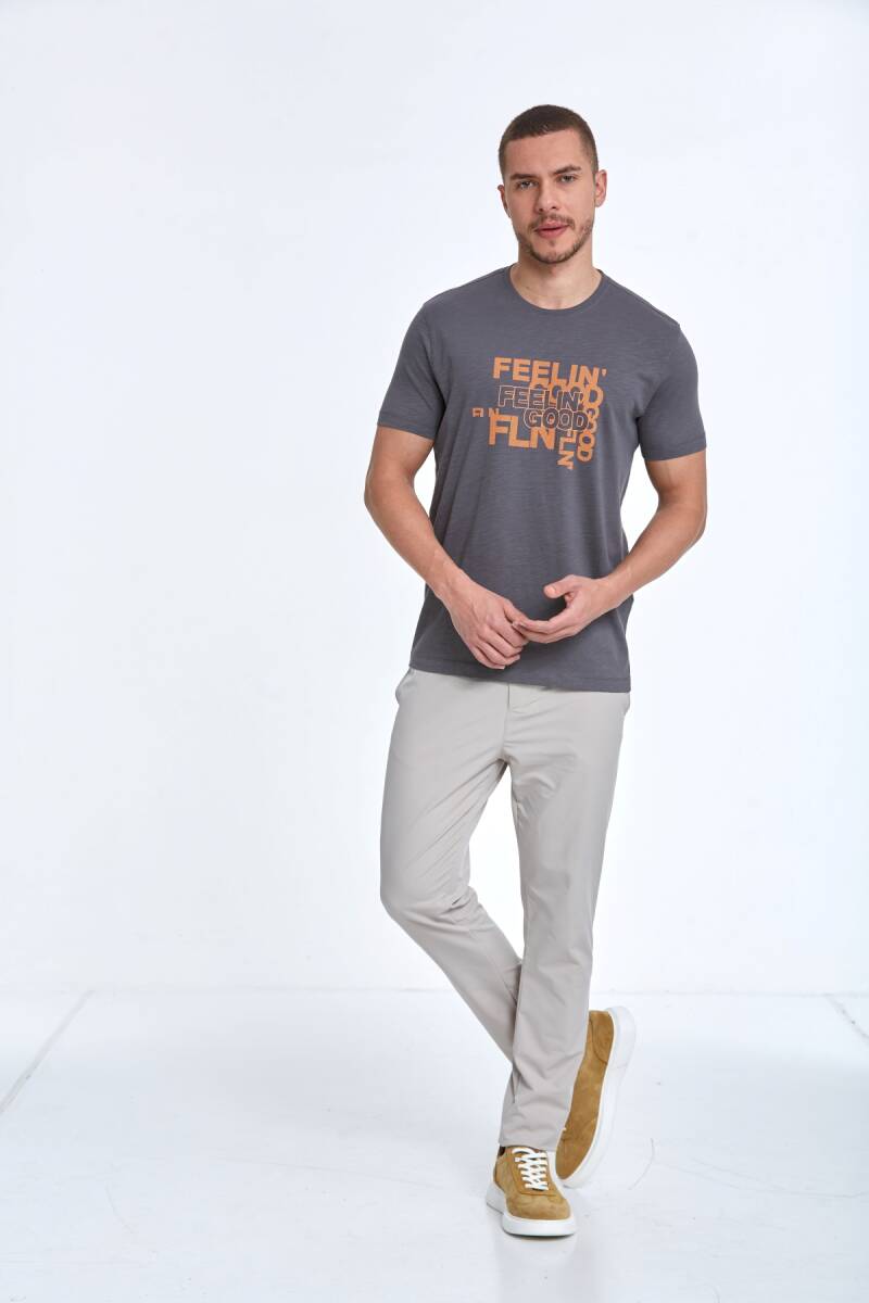 Cortez Printed Men's T-Shirt Anthracite - 4