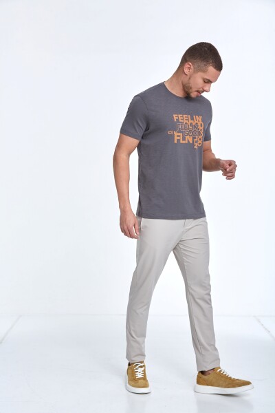 Cortez Printed Men's T-Shirt Anthracite - 3
