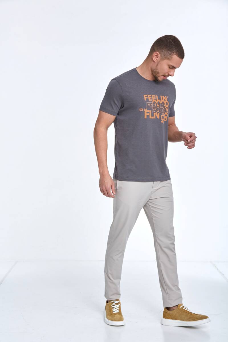 Cortez Printed Men's T-Shirt Anthracite - 3