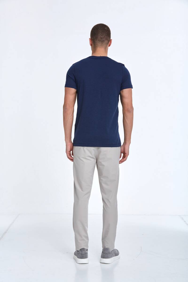 Cortez Printed Men's T-Shirt Navy Blue - 5