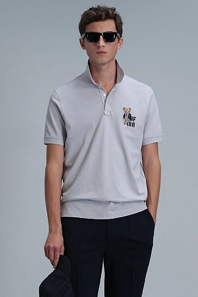 Crystal Smart Erkek Polo Tişört Taş - LUFIAN
