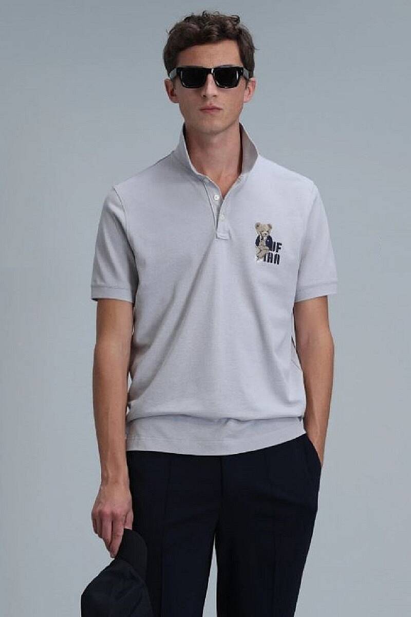 Crystal Smart Erkek Polo Tişört Taş - 1