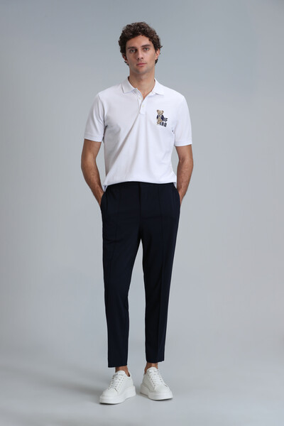 Crystal Smart Men's Polo T-Shirt White - 4