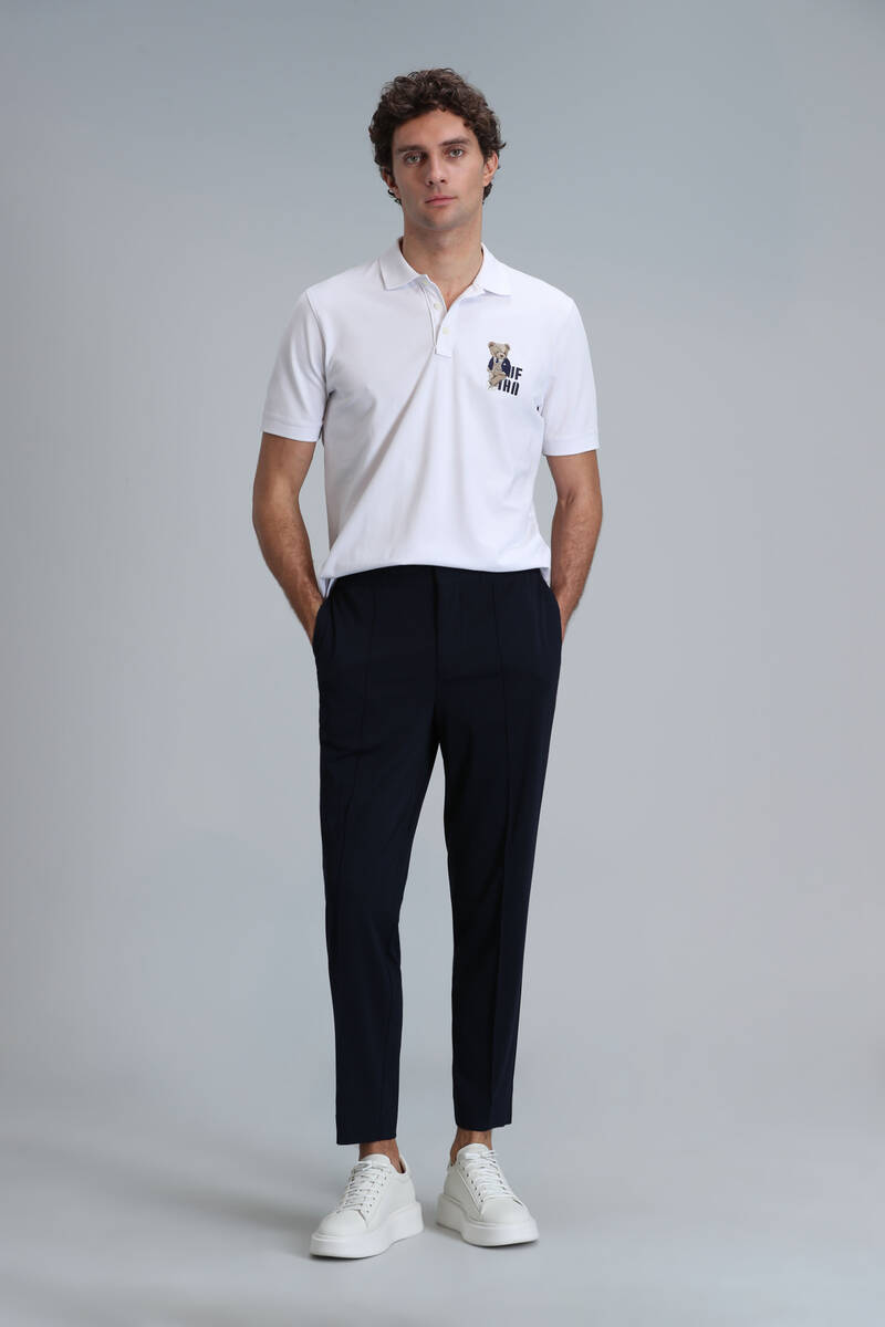Crystal Smart Men's Polo T-Shirt White - 4