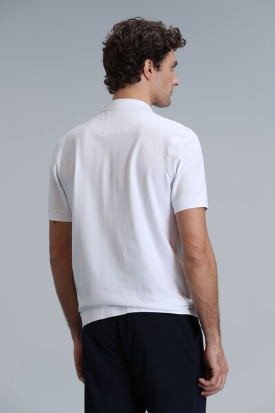 Crystal Smart Men's Polo T-Shirt White - 6