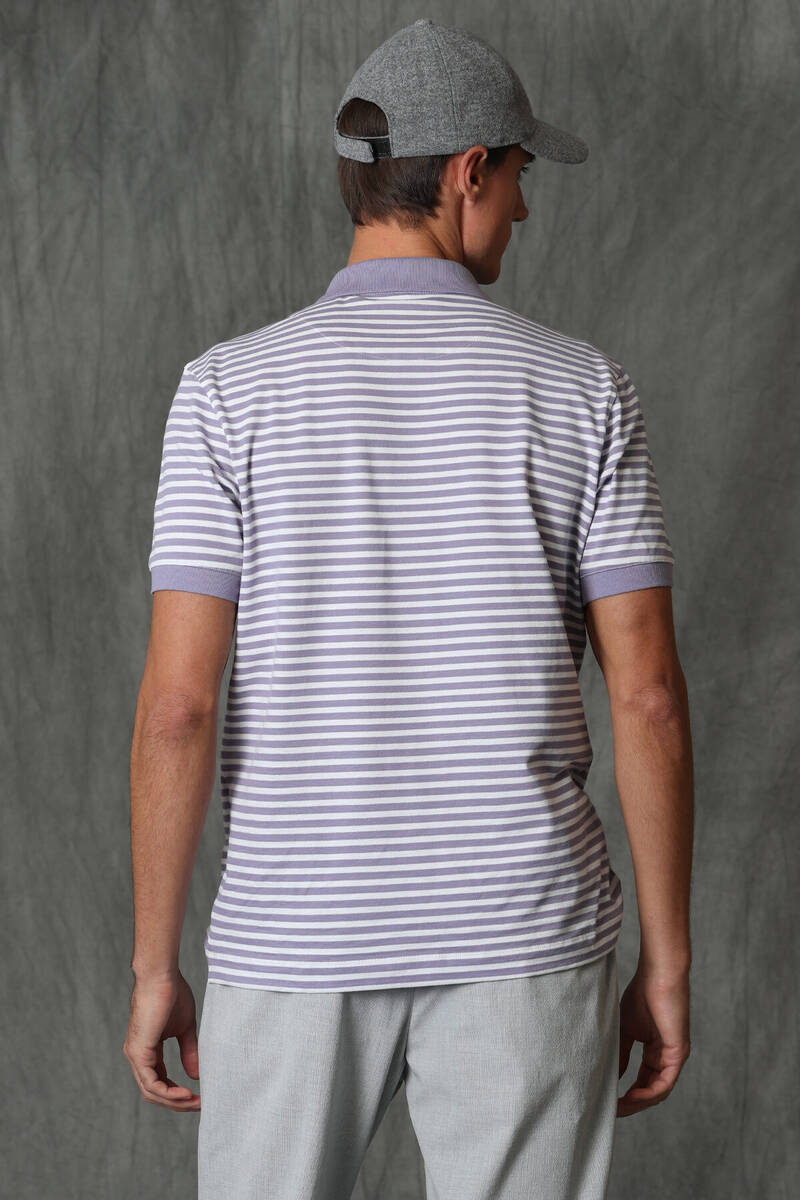 Daisy Smart Men's Polo T-Shirt Lilac - 6