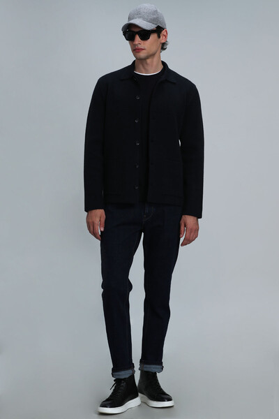 Daks Men's Cardigan Navy Blue - 2