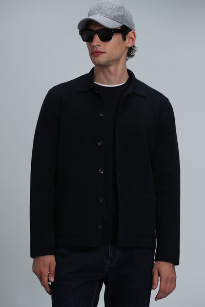 Daks Men's Cardigan Navy Blue - 3