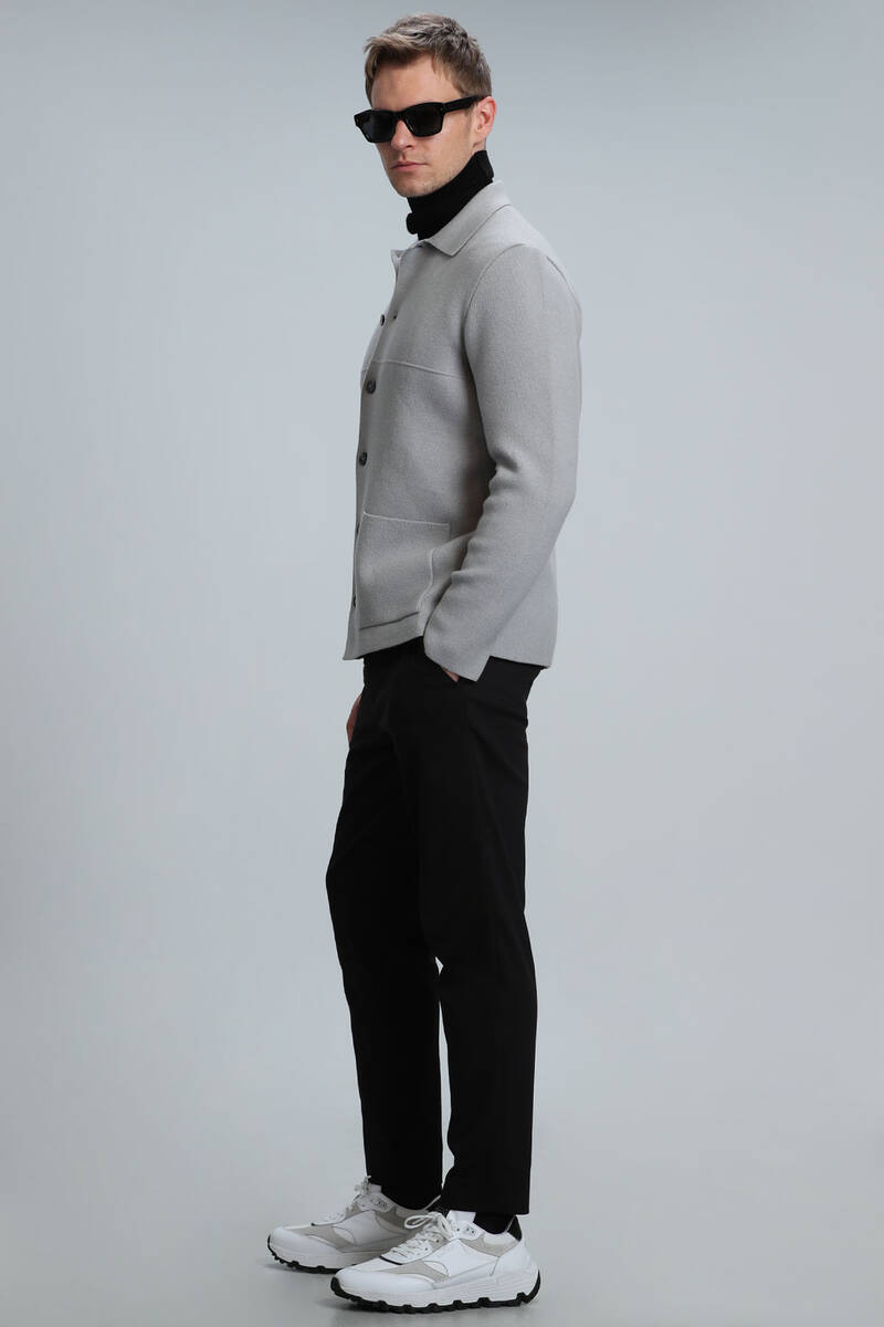 Daks Мужской кардиган Светло-серый - 4