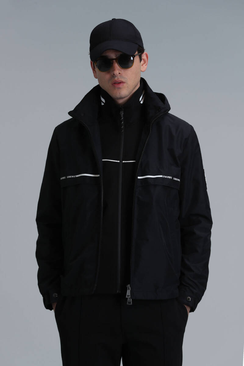 Damon Men's Coat Black - 1