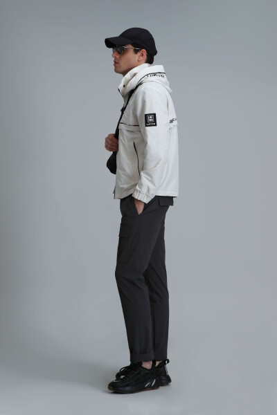 Damon Men's Coat Ecru - 4