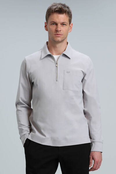 Danı Erkek Sweatshirt Taş - 1