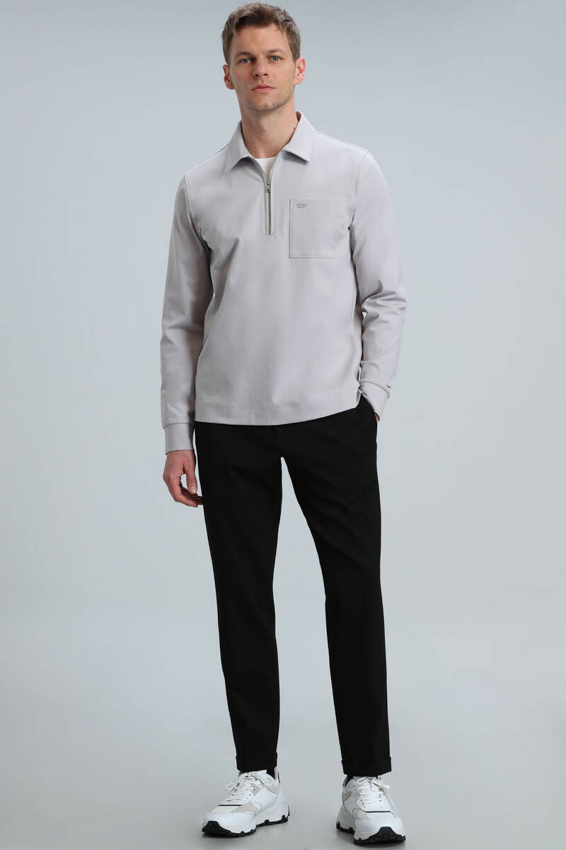 Danı Erkek Sweatshirt Taş - 2