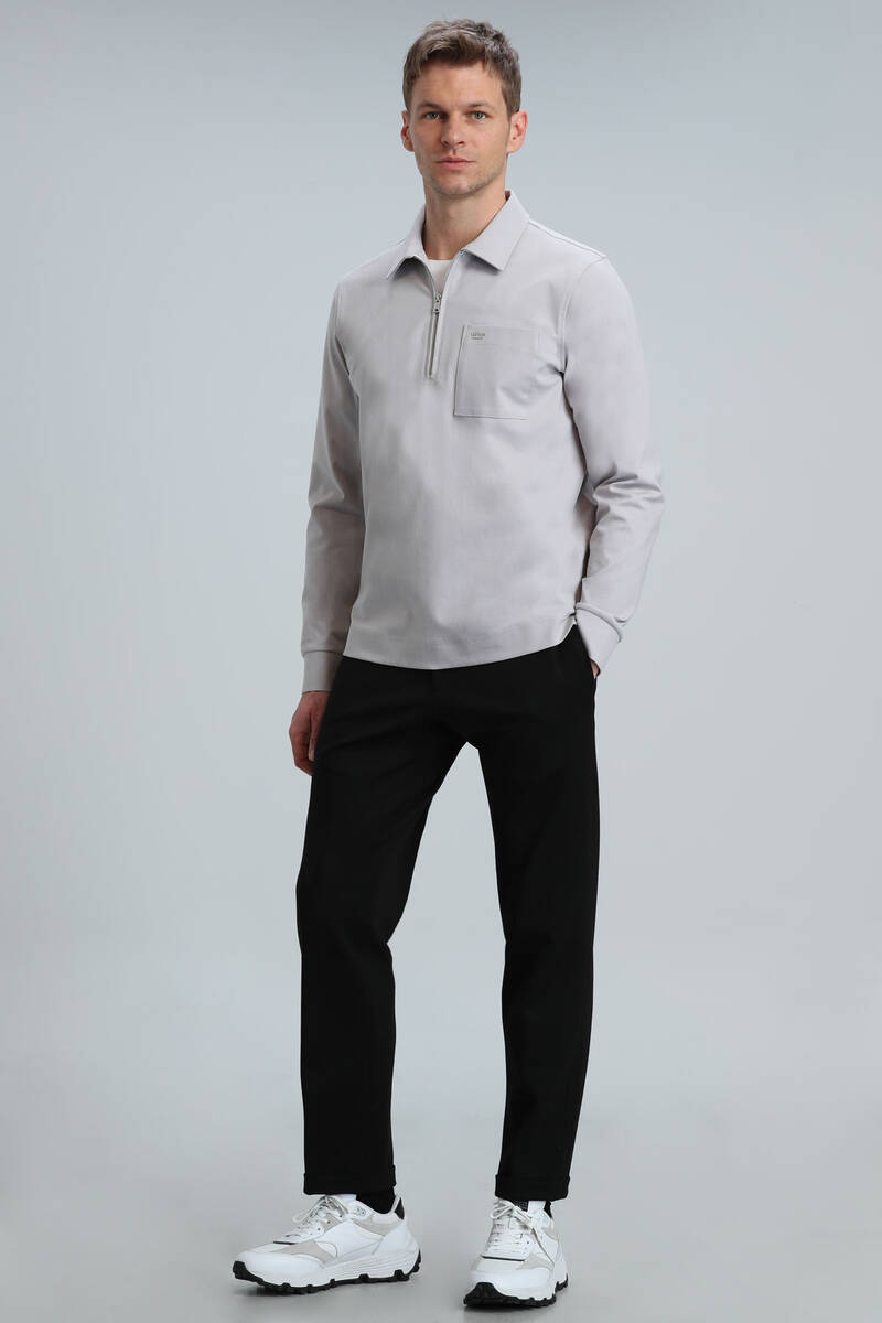 Danı Erkek Sweatshirt Taş - 5