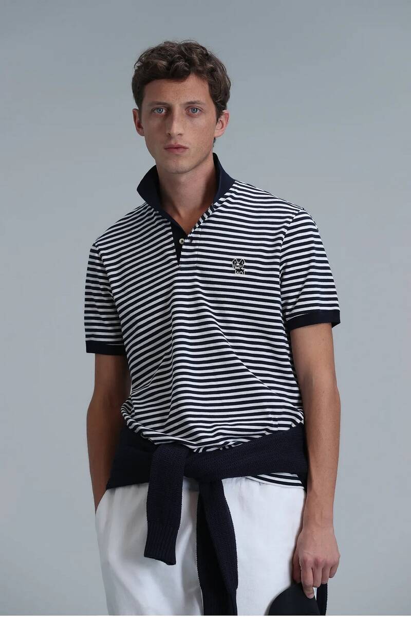 Danı Smart Men's Polo T-Shirt Navy Blue - 1
