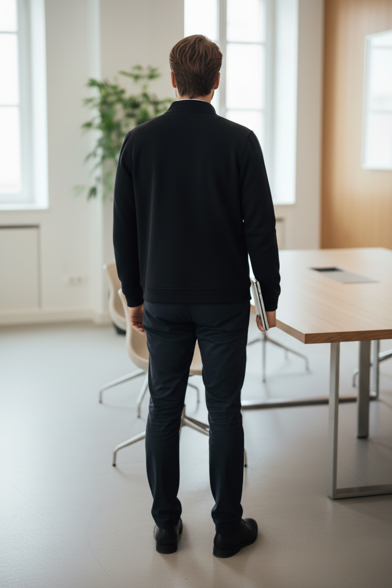 Danny Full Zip Sweatshirt Black - 4