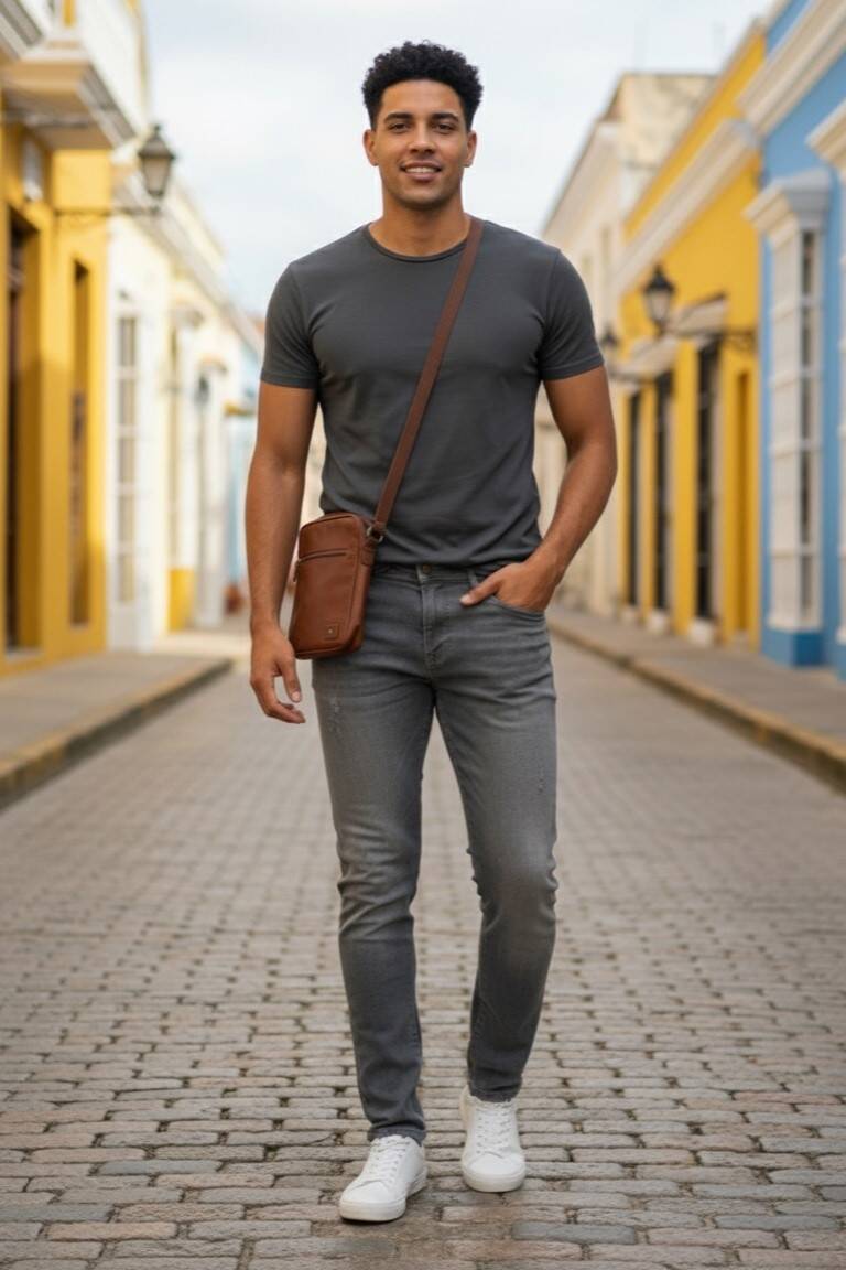 Danny Slim Fit Kot Pantolon Gri - 1
