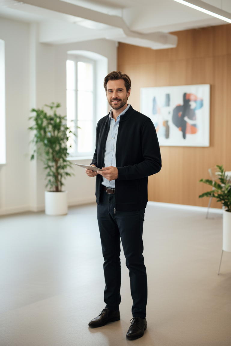 Danny Tam Fermuarlı Sweatshirt Siyah - 1