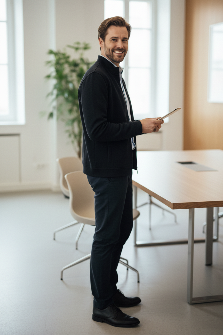 Danny Tam Fermuarlı Sweatshirt Siyah - 3