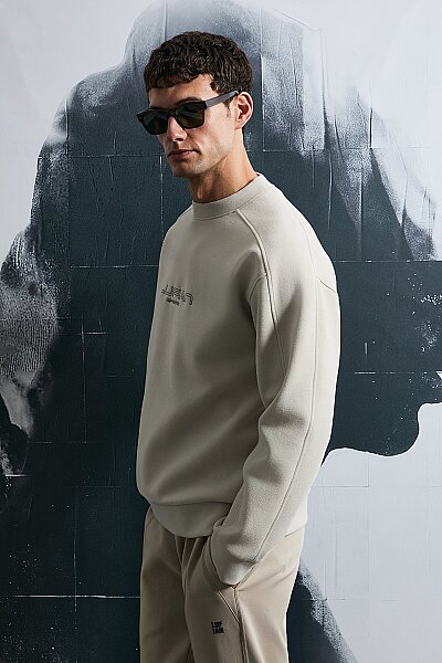 Dark Erkek Sweatshirt Ekru - 5